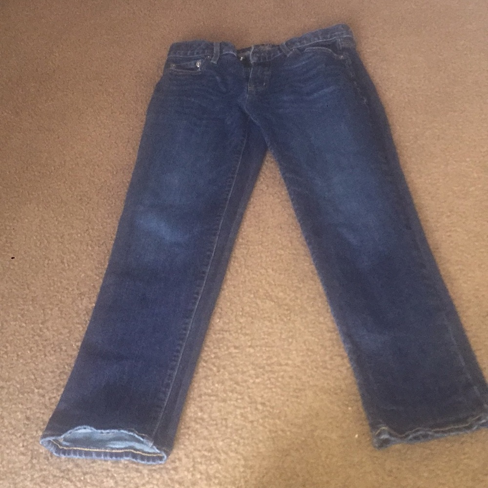 Gap brand dark wash best girlfriend jeans size 25.